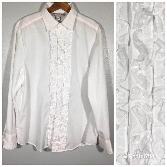 Ruffled Tuxedo Shirt Men 